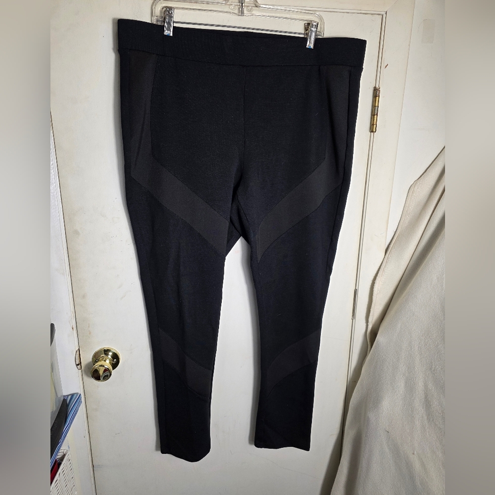 Lane Bryant Skinny Plus Size 20 Black Leggings Control Top Pants